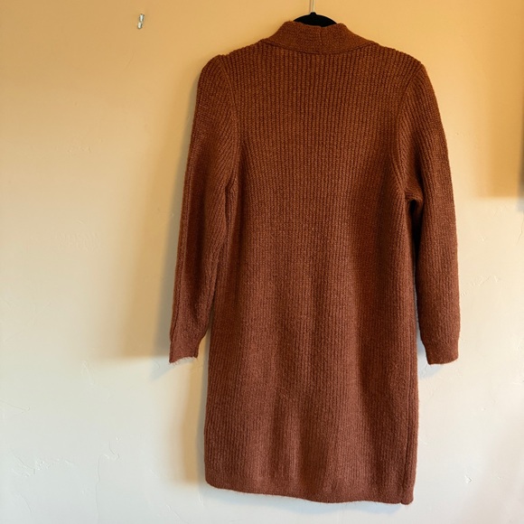 ONLY Rust/Brown Long Cardigan - Picture 3 of 4